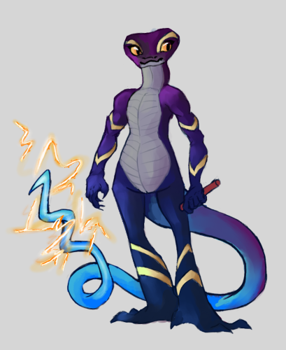 blue skink fighter